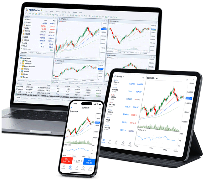MetaTrader 5 desktop trading terminal interface